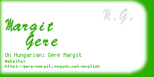 margit gere business card
